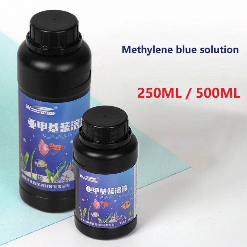 Aquarium Fish Parasites - 250ML 500ML Roztwór Niebieskiego Metylenu do