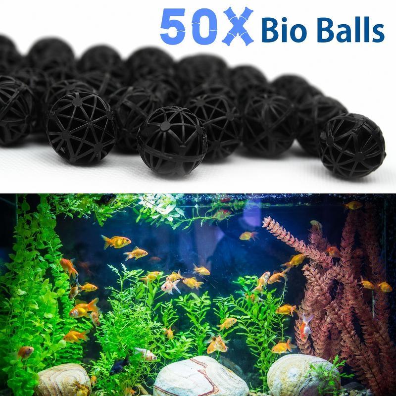 Aquarium Fish Accessories - 50 szt. 16mm Kulki Filtracyjne do