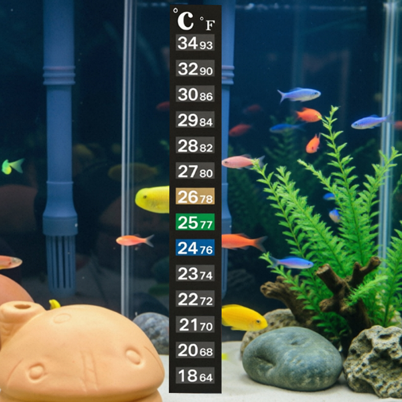 Aquarium Fish Colorful - 1/5 szt. Precyzyjny termometr do akwarium