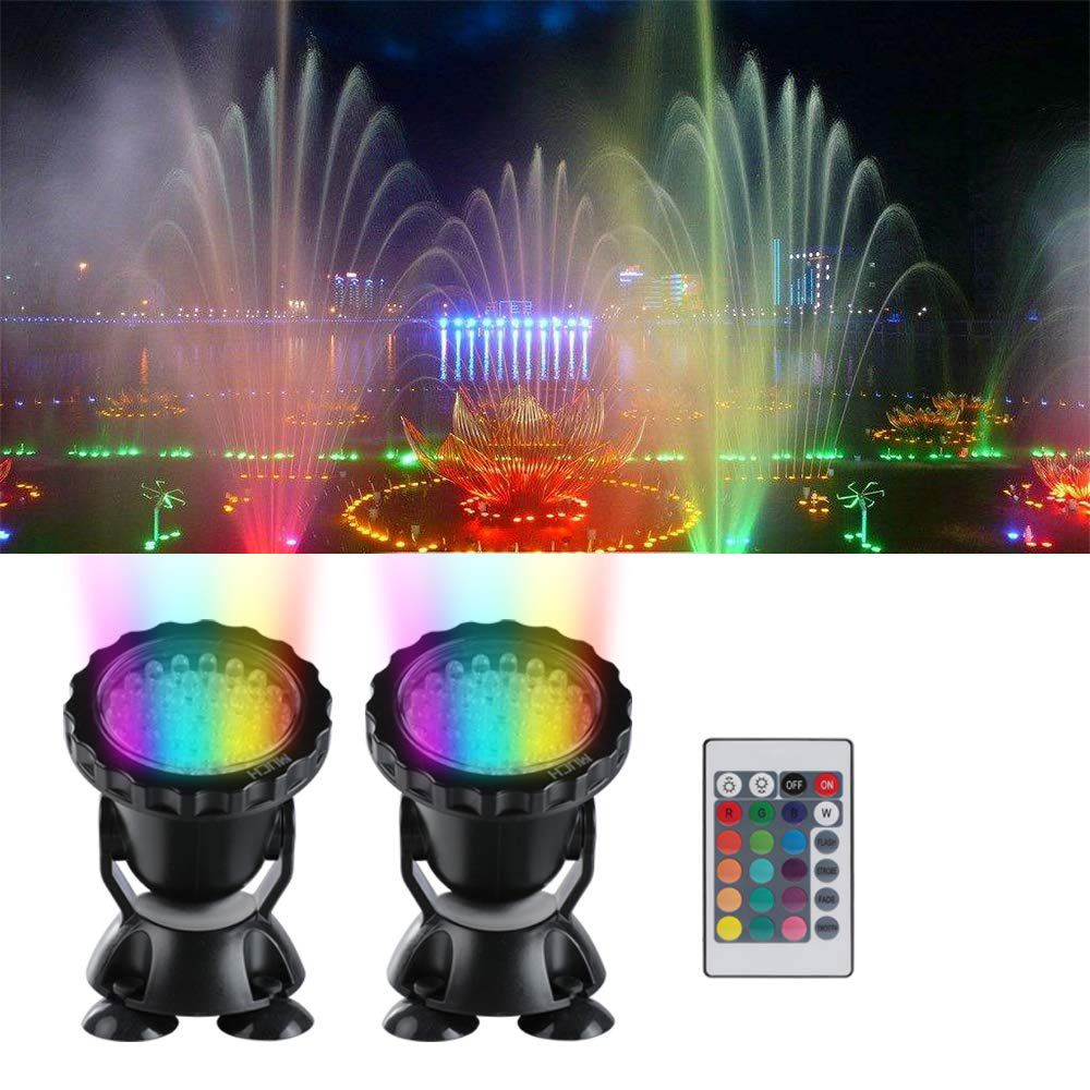 Aquarium Fish Colorful - Zatapialna lampa do stawu 12 V