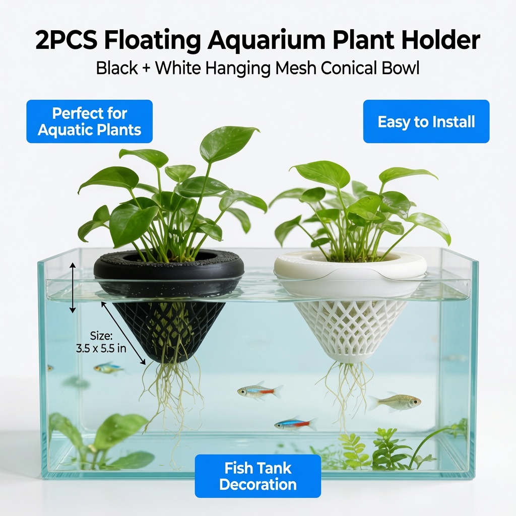 2 szt. Pływające koszyczki na  – Aquarium Fish Tank Price recenzja i cena