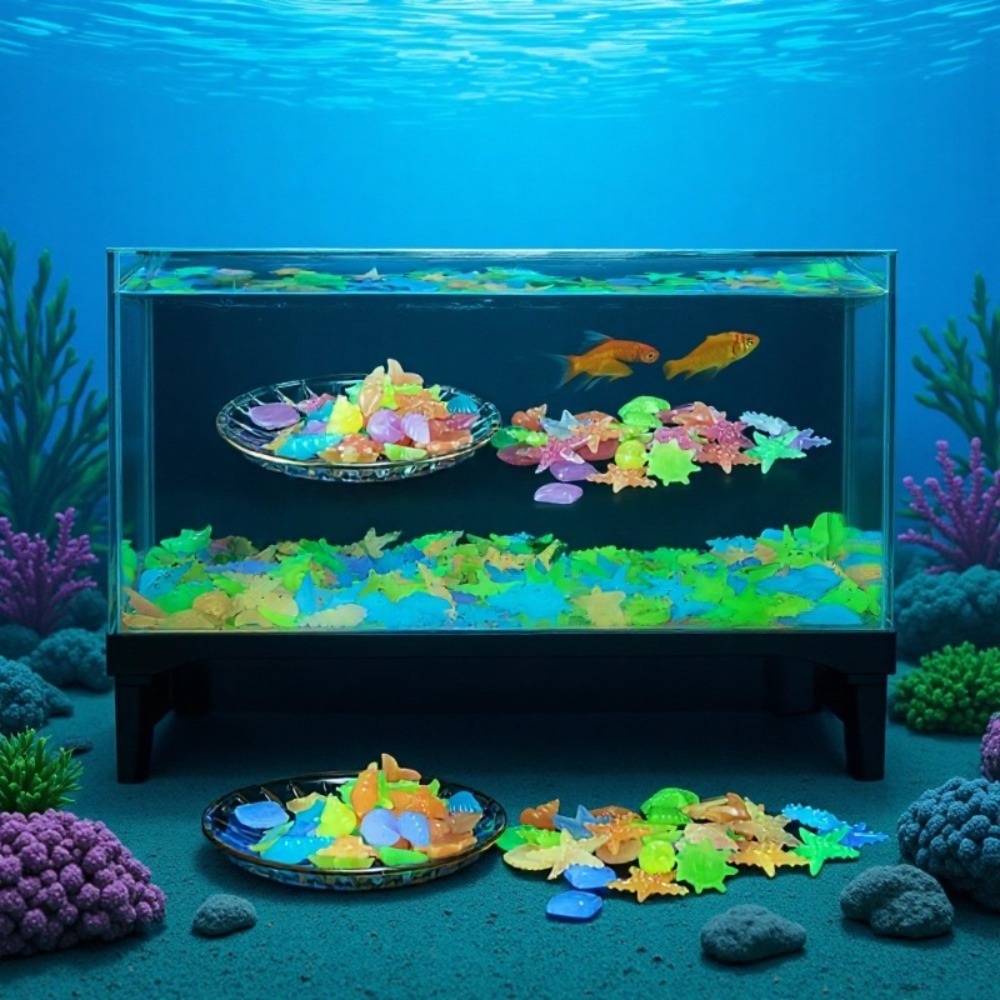 Świecące, luminousowe kamienie – Aquarium Fish Colorful recenzja i cena