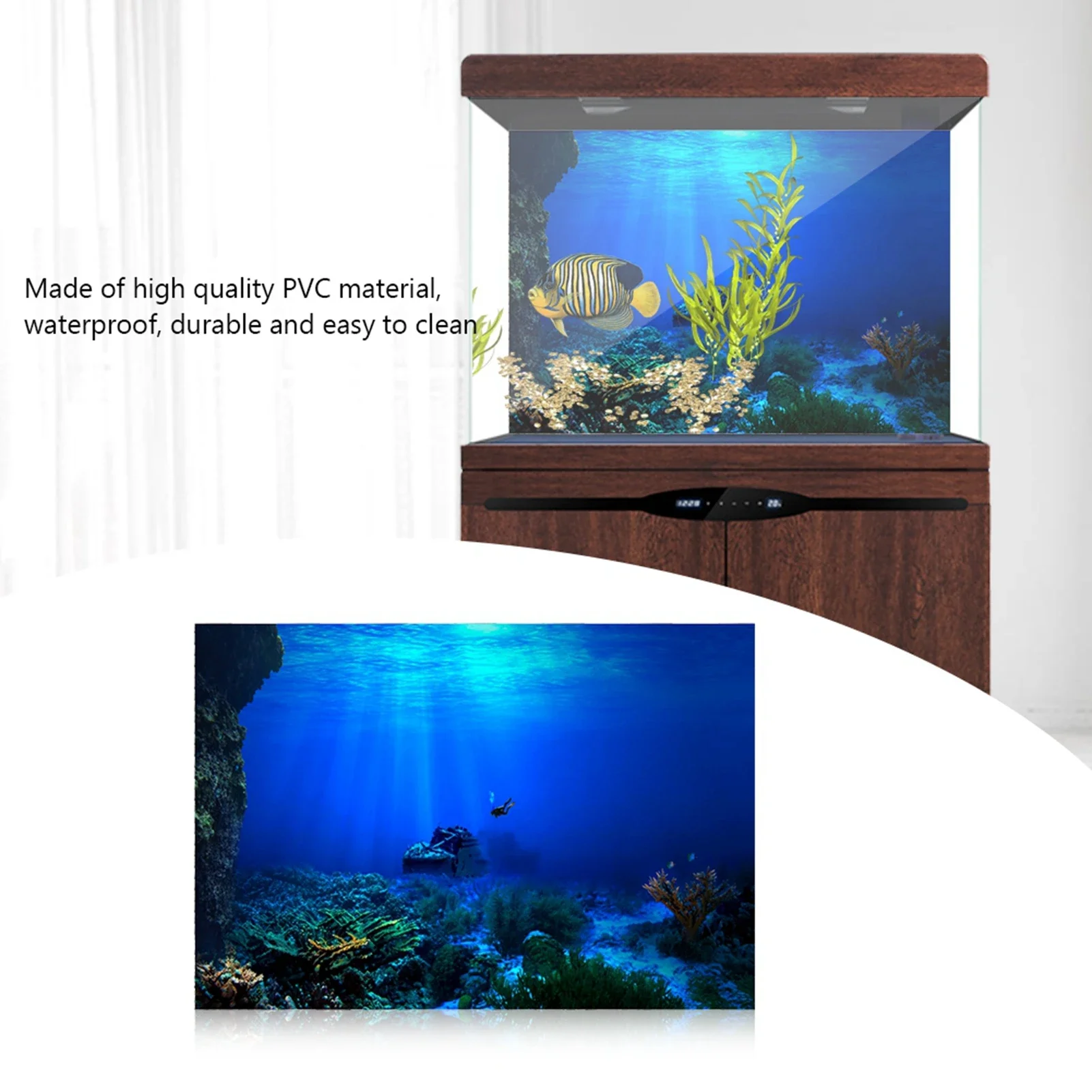 Tło akwarium plakat z motywem  – Aquarium Fish Wallpaper recenzja i cena